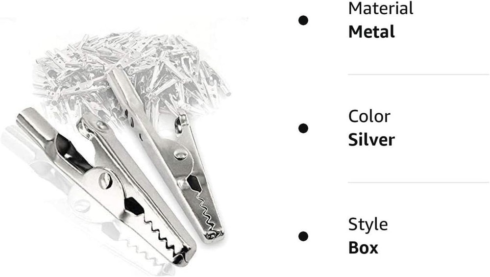 Versatile 25Pcs Crocodile Clips - Ideal for Electrical Testing & DIY Projects