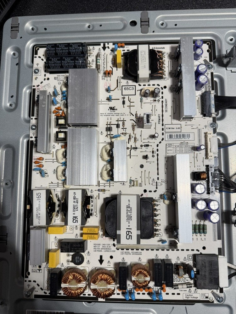 LG 65" EAY65904023 OLED65C3 POWER SUPPLY BOARD