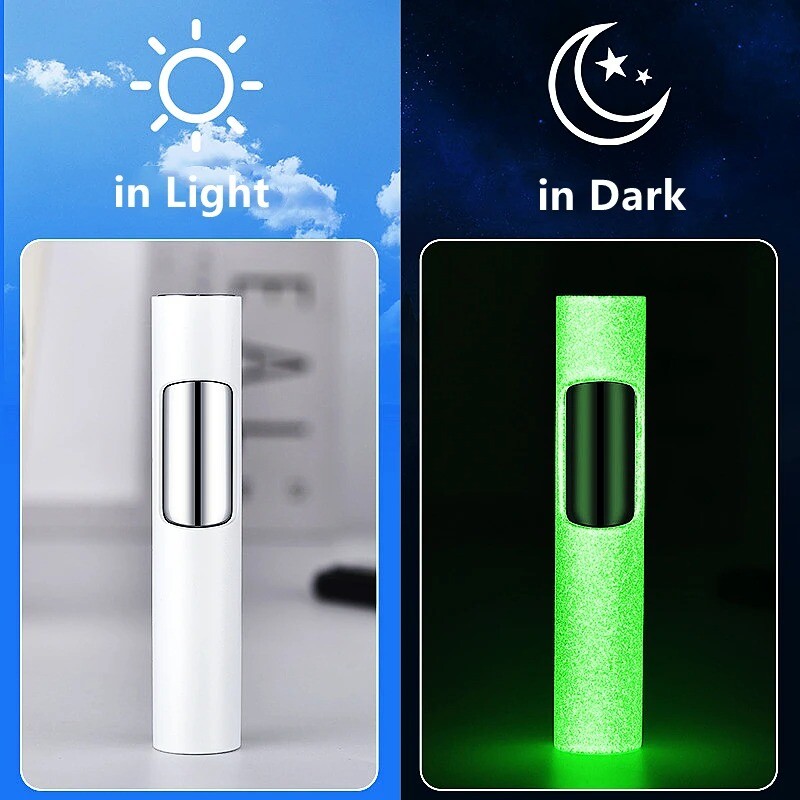 Cigarette Lighter Torch Flame Cigar Glowing Dark Jet Windproof Refillable Butane