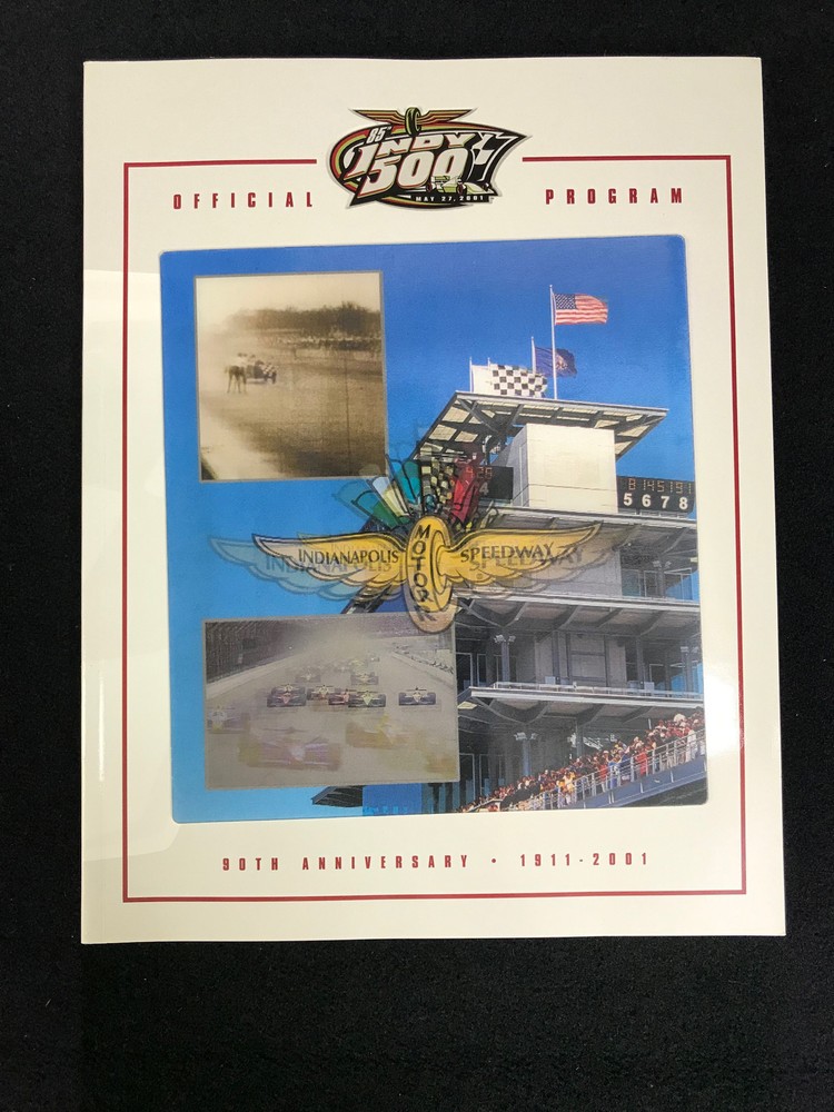 2001 Indy 500 Offical Race Program with Starting Field Poster