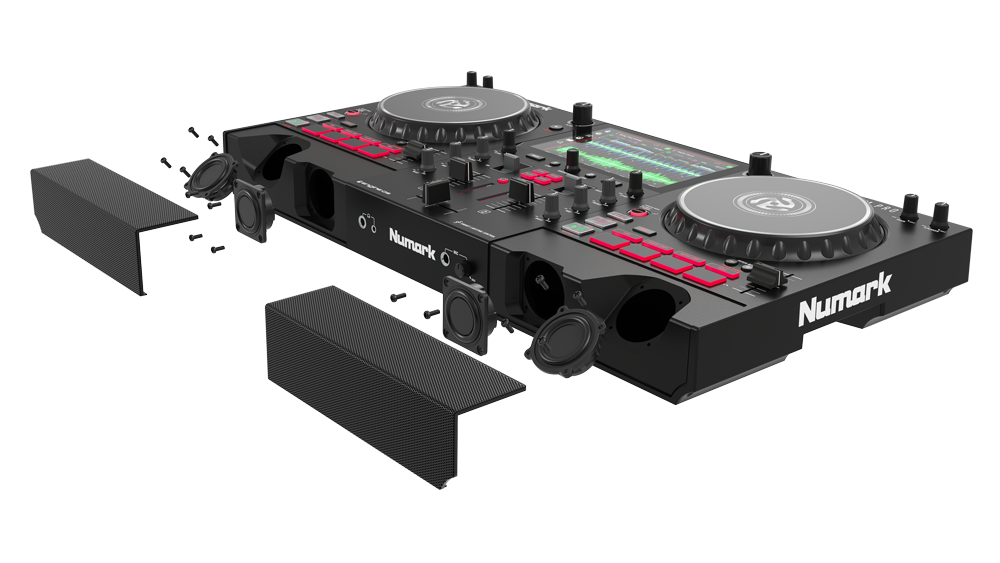 Numark Mixstream Pro Standalone Streaming DJ Controller with Built-In Speakers
