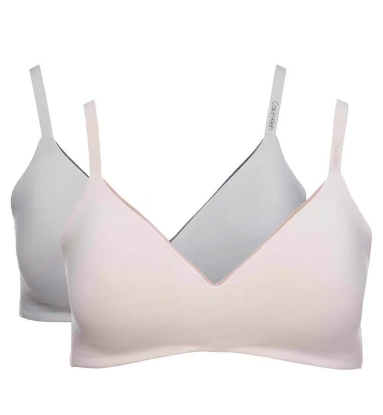 Calvin Klein 2 Pack Microfiber Wirefree Bra-Size S-XL
