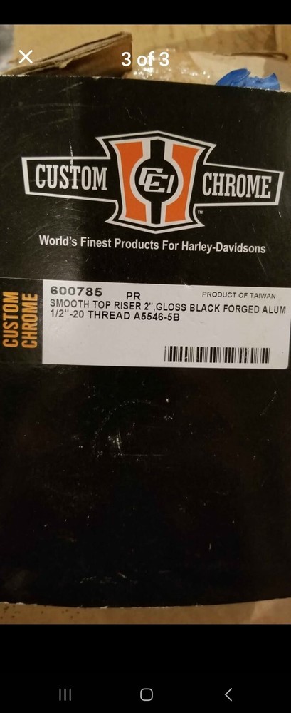 black custom chrome risers