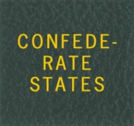 Scott National Series Green Binder Label Confederate States Album Sticker New