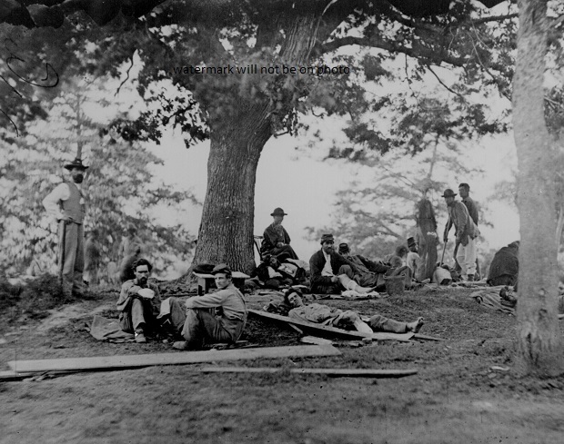 Wounded soldiers after Battle of Spotsylvania 8"x 10" Civil War Photo Picture 84