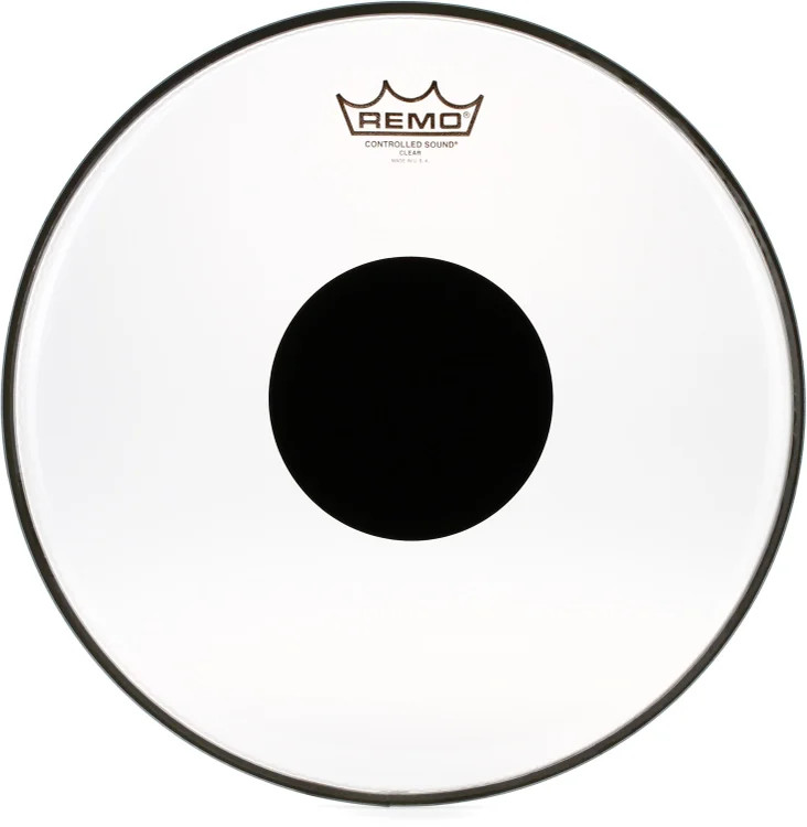 Remo Controlled Sound Clear Drumhead - 13" - with Black Dot