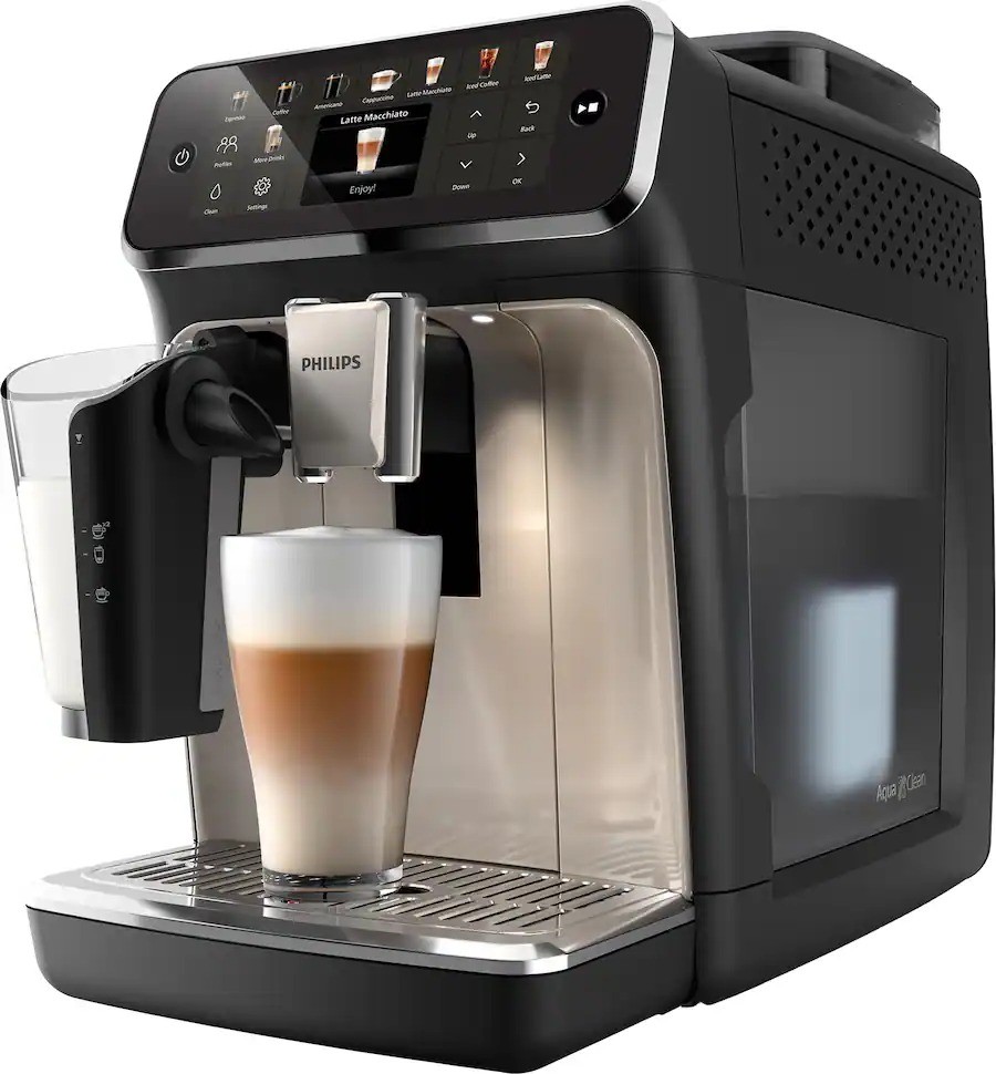 Philips 5500 Series Fully Automatic Espresso Machine with LatteGo - Black/Chrome