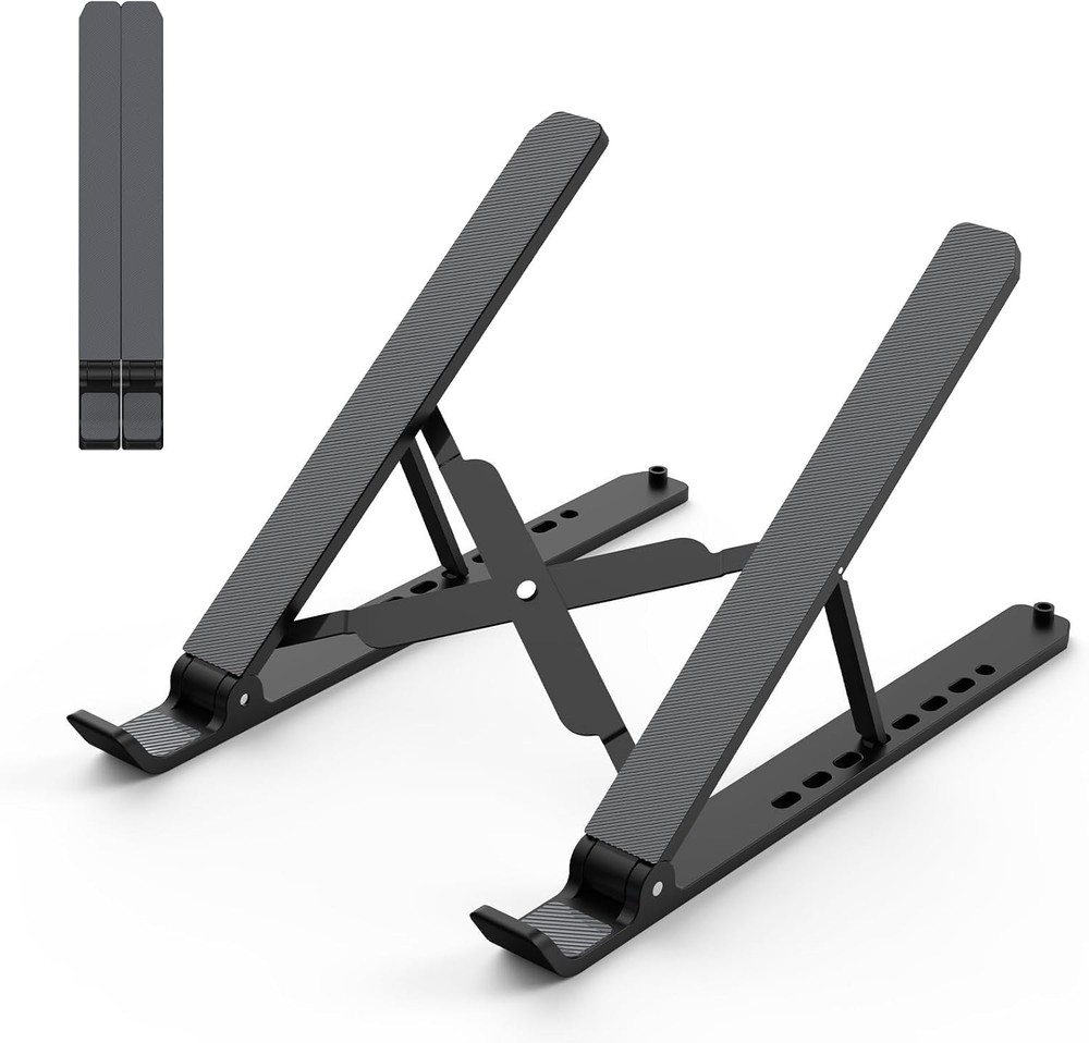 Foldable Laptop Riser with Ventilation for Home & Office - 10-15.6” Laptops