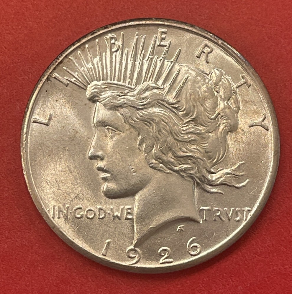1926 P Peace Silver Dollar, Choice to Gem Uncirculated