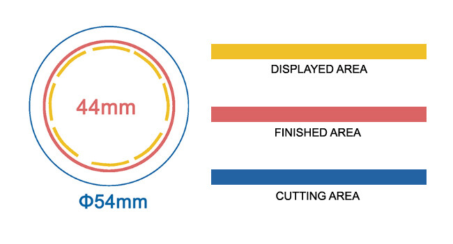 ChiButtons Mould-44mm (1.75") Round Interchangeable Moulds for Button Maker-B400