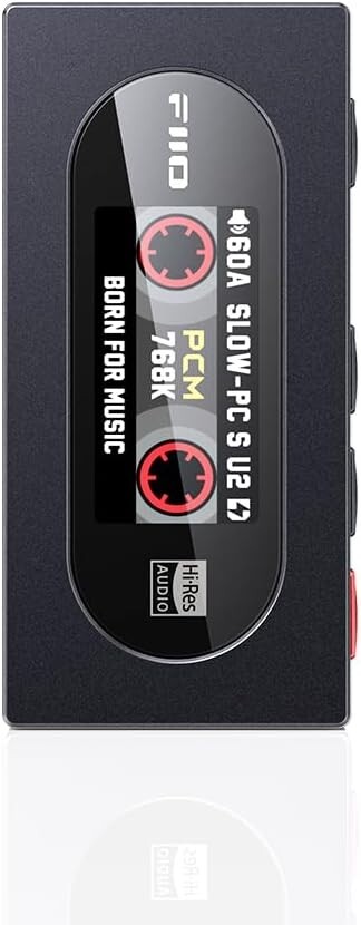 FiiO KA15 Headphone Amp, Portable USB DAC Dongle w/4.4 & 3.5mm  (Midnight Black)