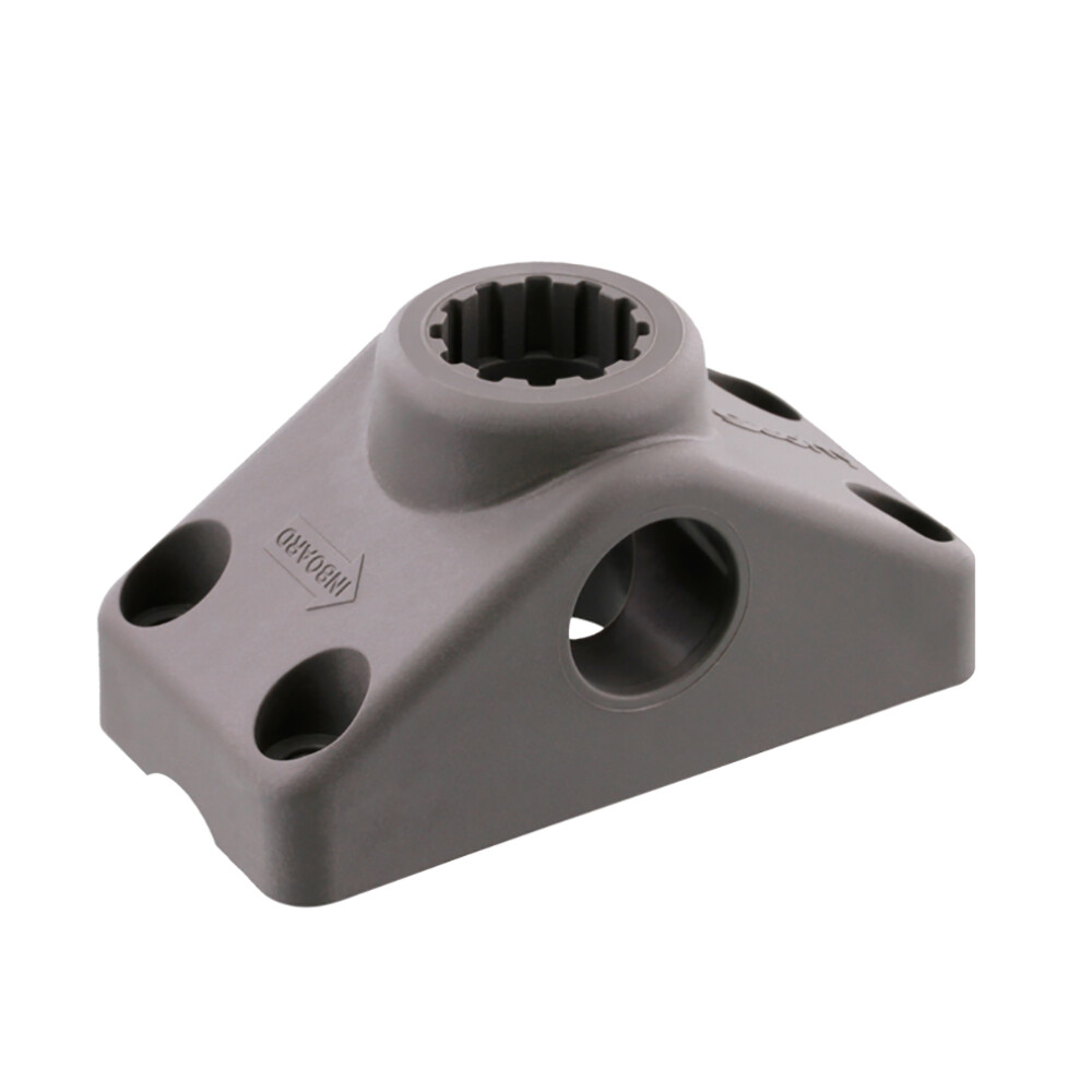 Scotty 241 Combination Side/Deck Mounting Bracket for Post Mount Rod Holder Gray
