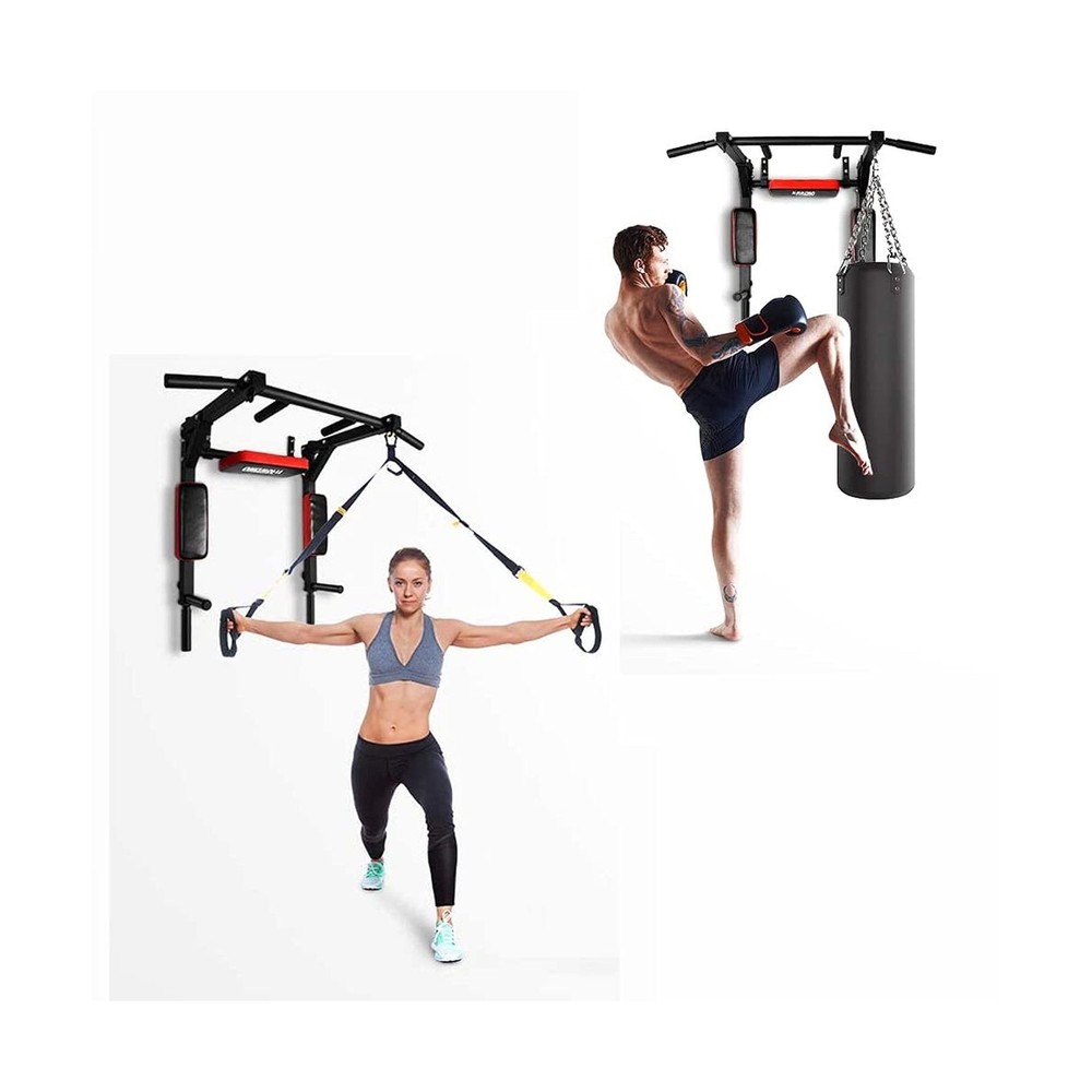 PLKO Wall Mount Pull Up Bar Wall Mounted Body Press Pull Up Bar Gym... Fast Ship