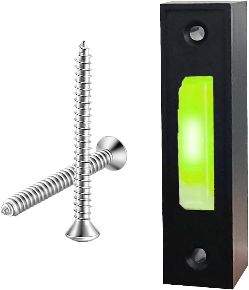 LED Lighted Doorbell Button Wired, Door Bell Ringer Push Buttons Replacement Wal