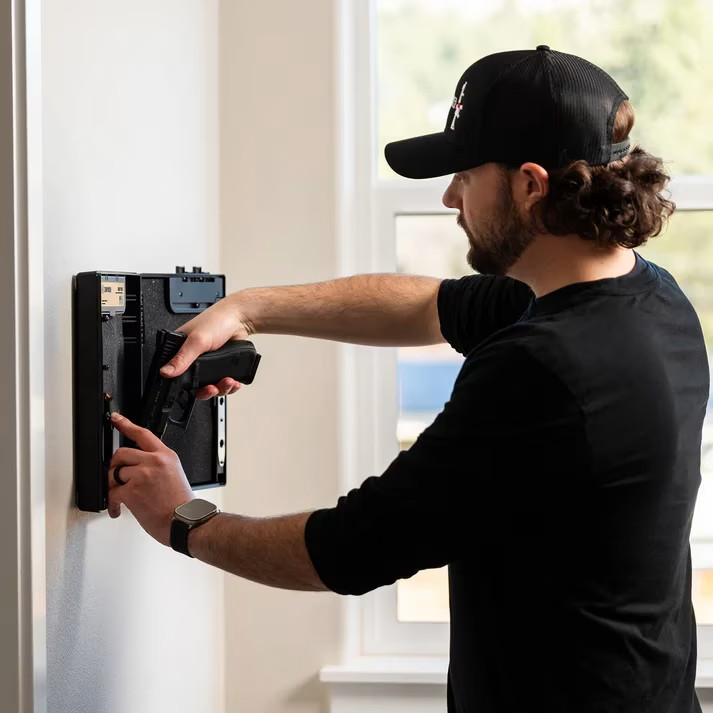 StopBox Pro WARD SB451 – Wall-Mounted Instant-Access Firearm Retention Device