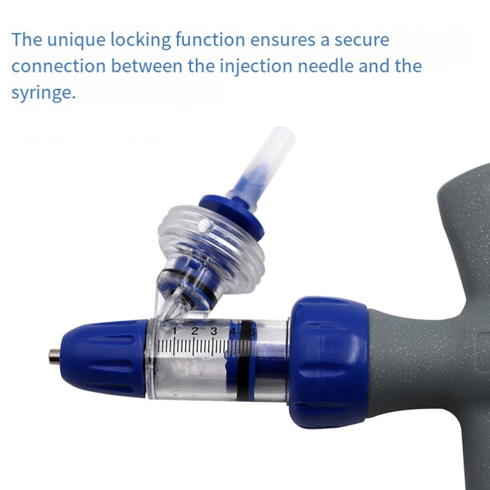 Can Insert Bottle Syringe 0.5-5ML for Cattle Sheep Chicken Adjustable Plastic ๑
