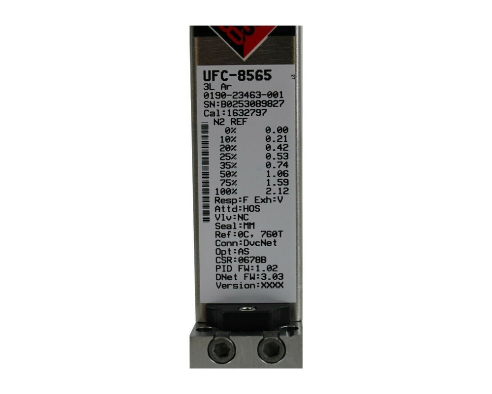 UNIT 8560 SERIES DIGITAL ULTRA CLEAN MASS FLOW CONTROLLER UFC-8565, AR GAS