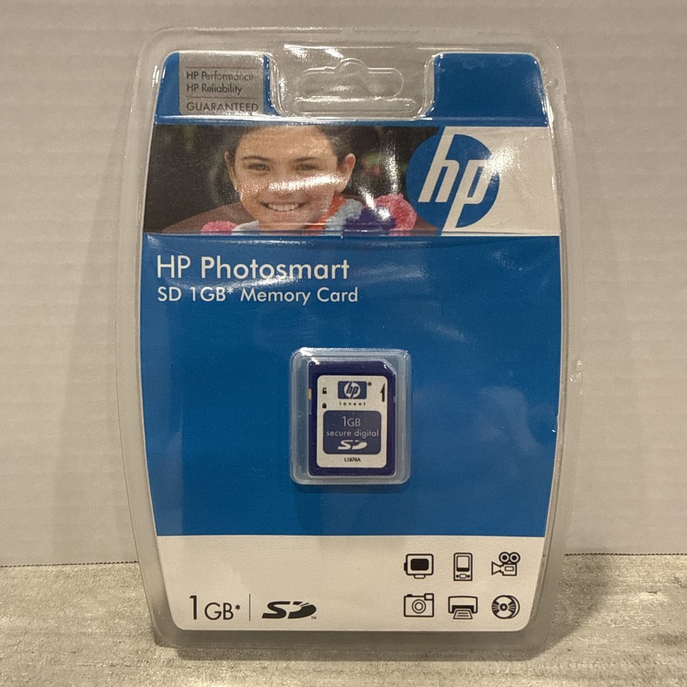 NIP HP 1GB SD Flash Memory Card Secure Digital (L1876A#707)