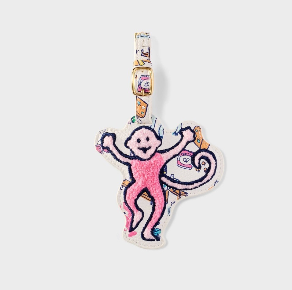 NEW🌟Roller Rabbit Target Roadtrip Monkey Luggage Tag Travel ID