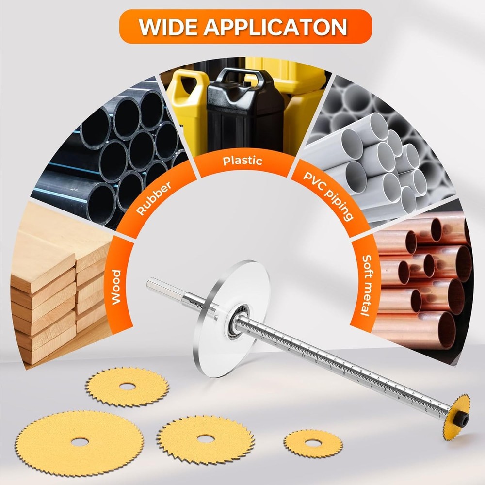 THINKWORK Inside Pipe Cutter for PVC Pipe, Cutter Tool Set with 7 inch Scale Adj