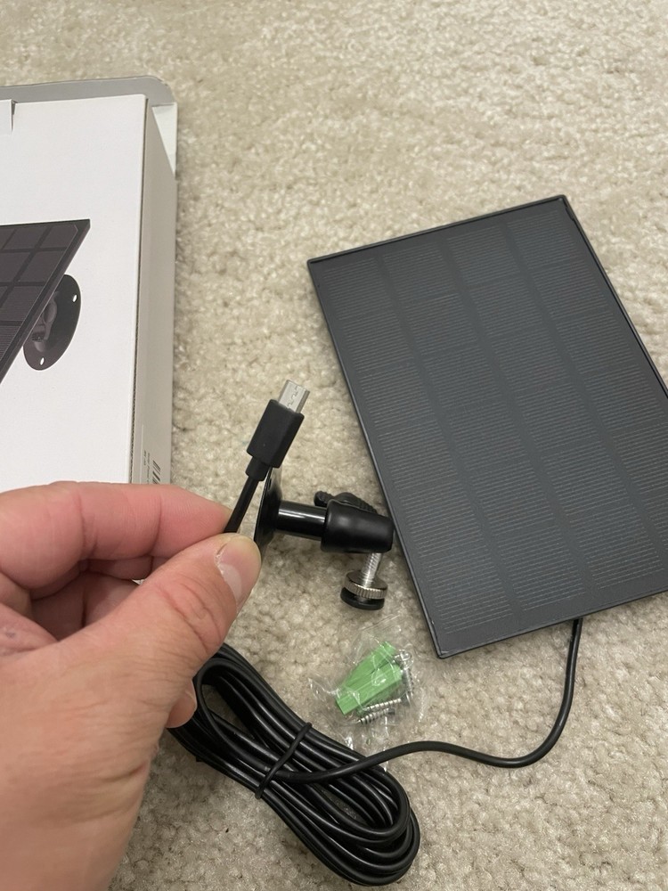 3W Solar Panel Wall Mounting Solar Charging Panel for Doorbell Security Camera