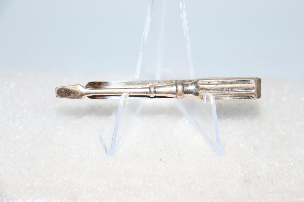 Vintage Flathead Screwdriver 2 7/8" Long Tie Clip