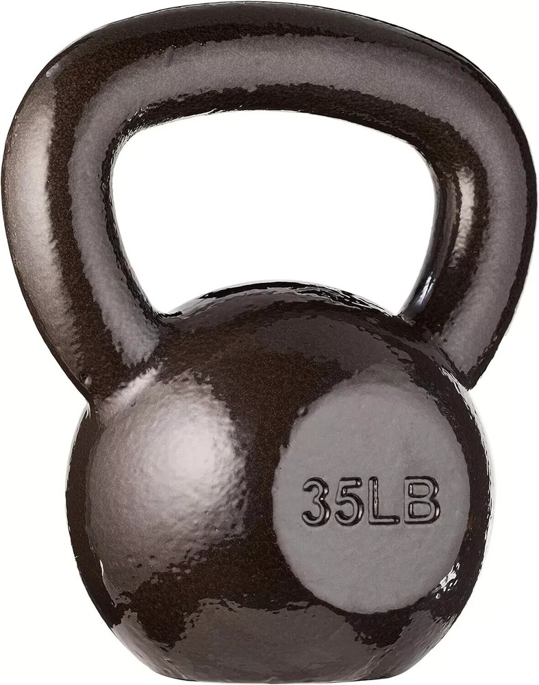 Essentials All-Purpose Solid Cast Iron Kettlebell, 35lb