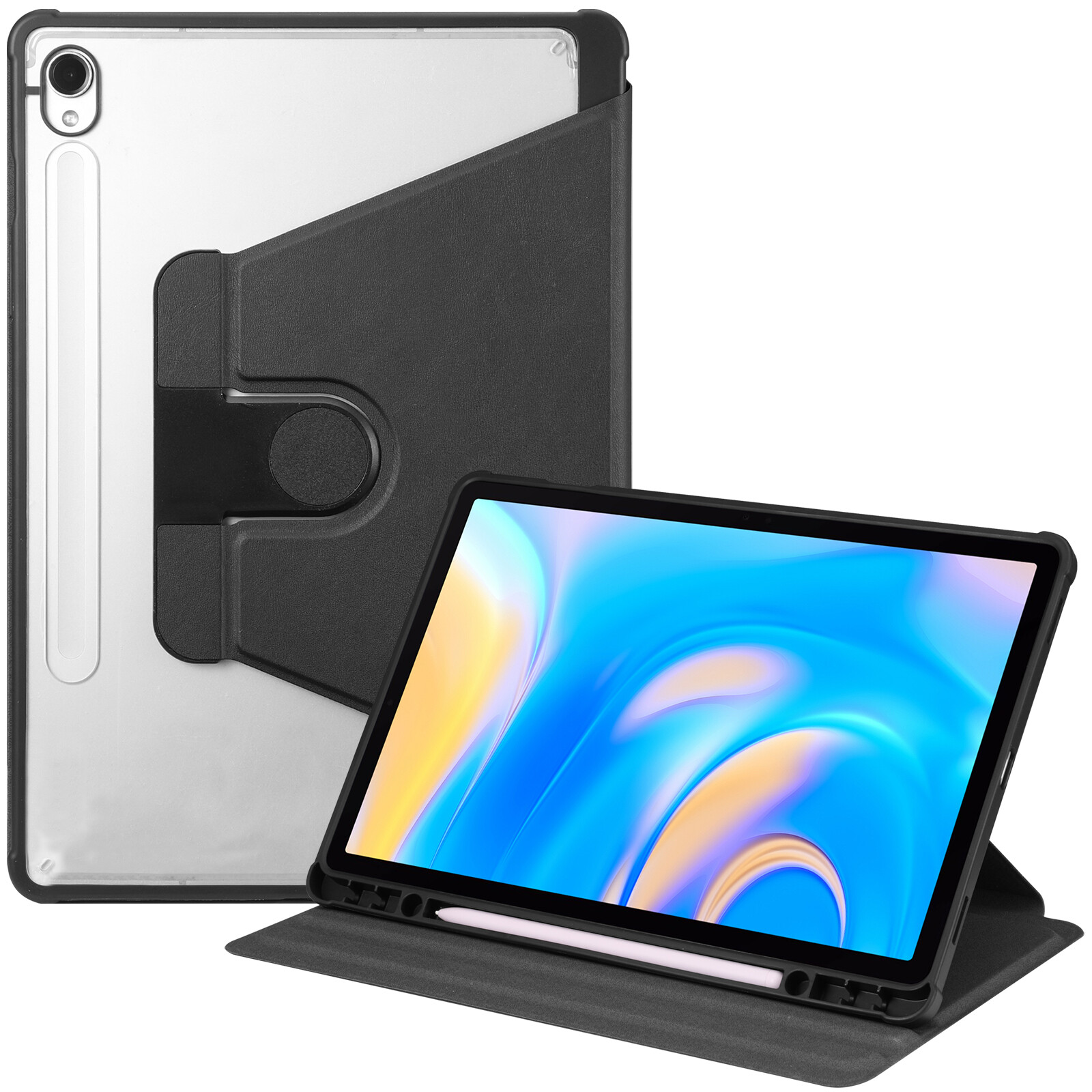 Case for Samsung Galaxy Tab S9 FE/Tab S9 Shockproof Translucent Frosted Cover