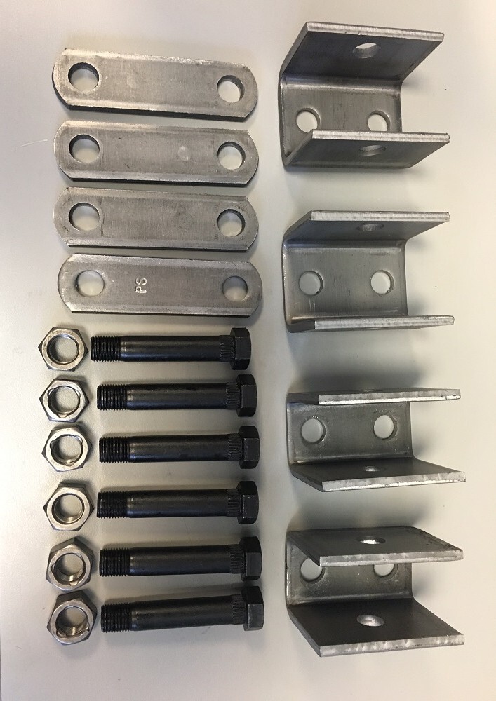 Spring Hanger Kit for Single Axle Trailers' 2K and 3.5K
