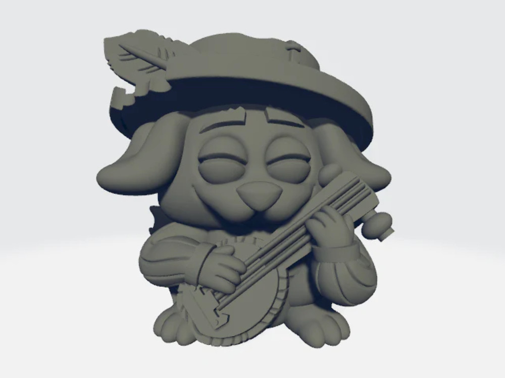 Chibi Tykes - Bard Dog