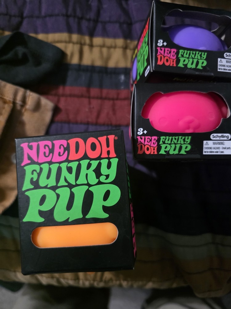 Nee Doh Funky Pup Orange