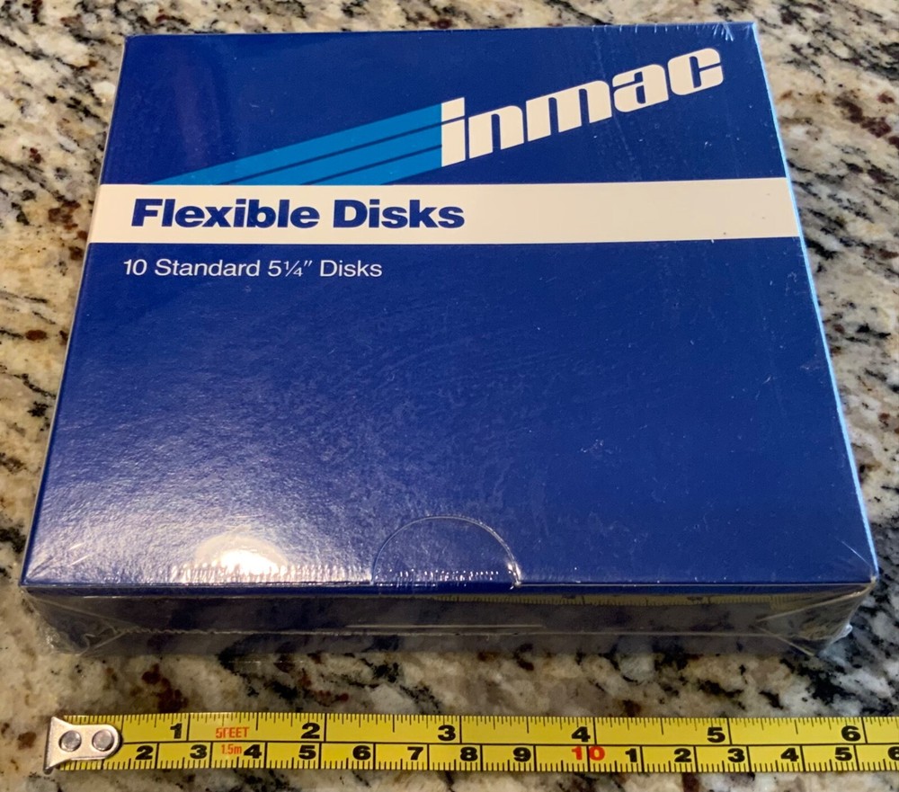 Inmac 5 1/4” Double Density 5.25” Floppy Disk New Sealed 2-Sided 10 Pack