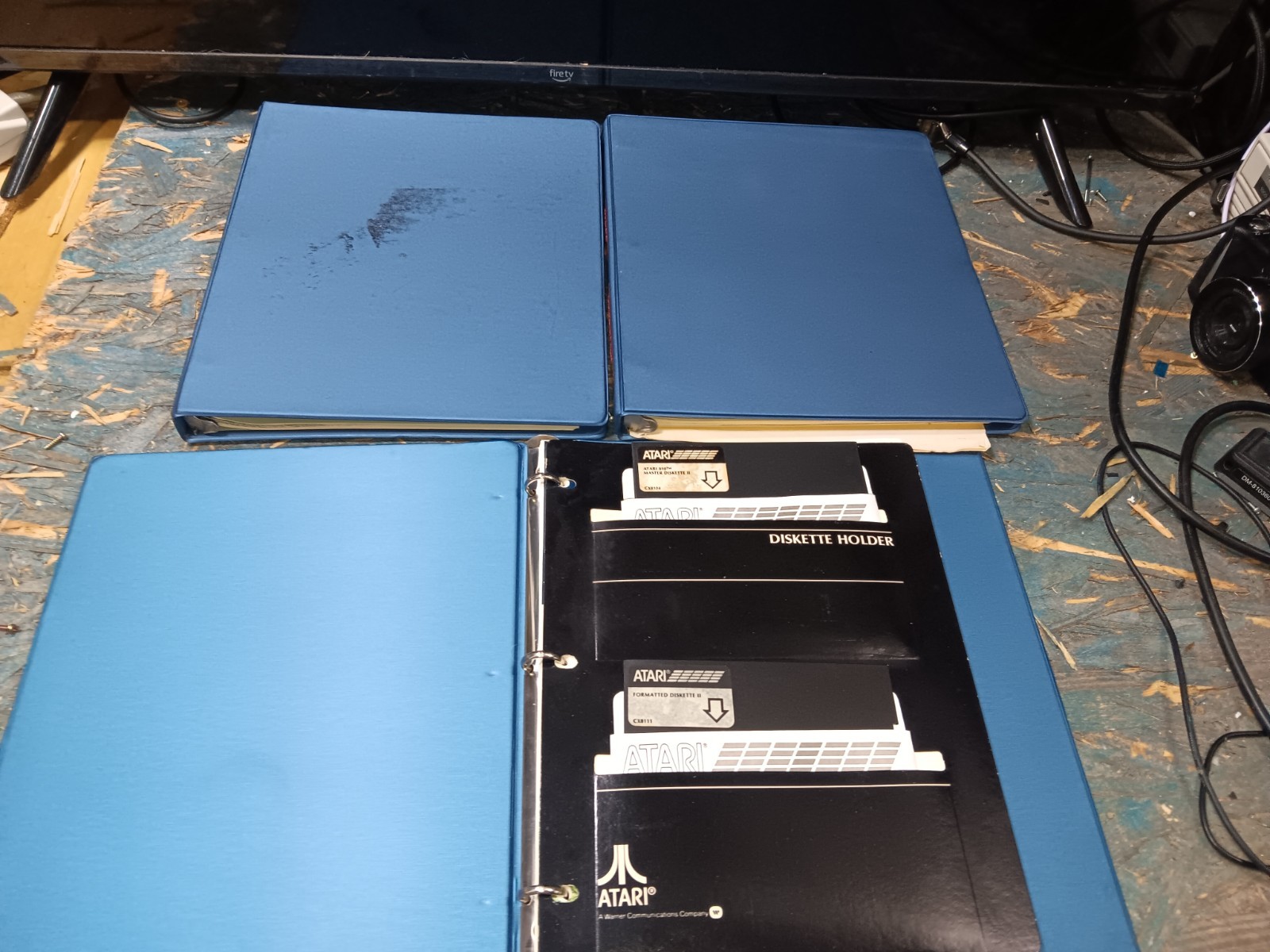 Atari 800 EXACT FLOPPY SYSTEM DISKS & MANUALS/BINDERS-BOTH TESTED-GOOD-SEE ALL