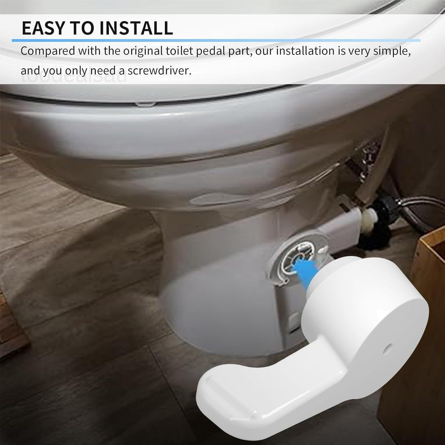 RV Toilet Flush Pedal for Dometic 300/310/320/321 Repair White