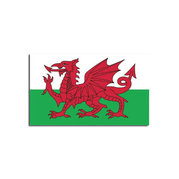 Welsh Flag Sticker Decal