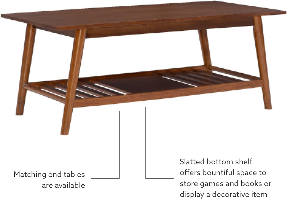Mid Century Walnut Melissa Coffee Table