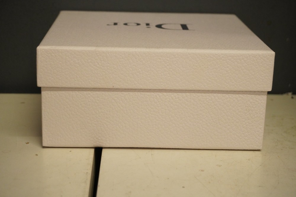 Dior White Gift Box SET (3) With Bow, Tissue, Ribbon