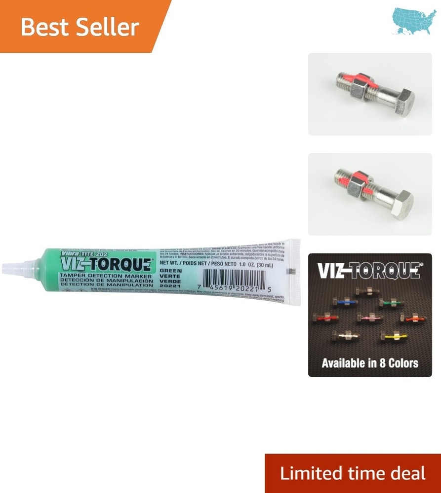 Bright Green Tamper Detection Marker - Precision Torque Identification Tool