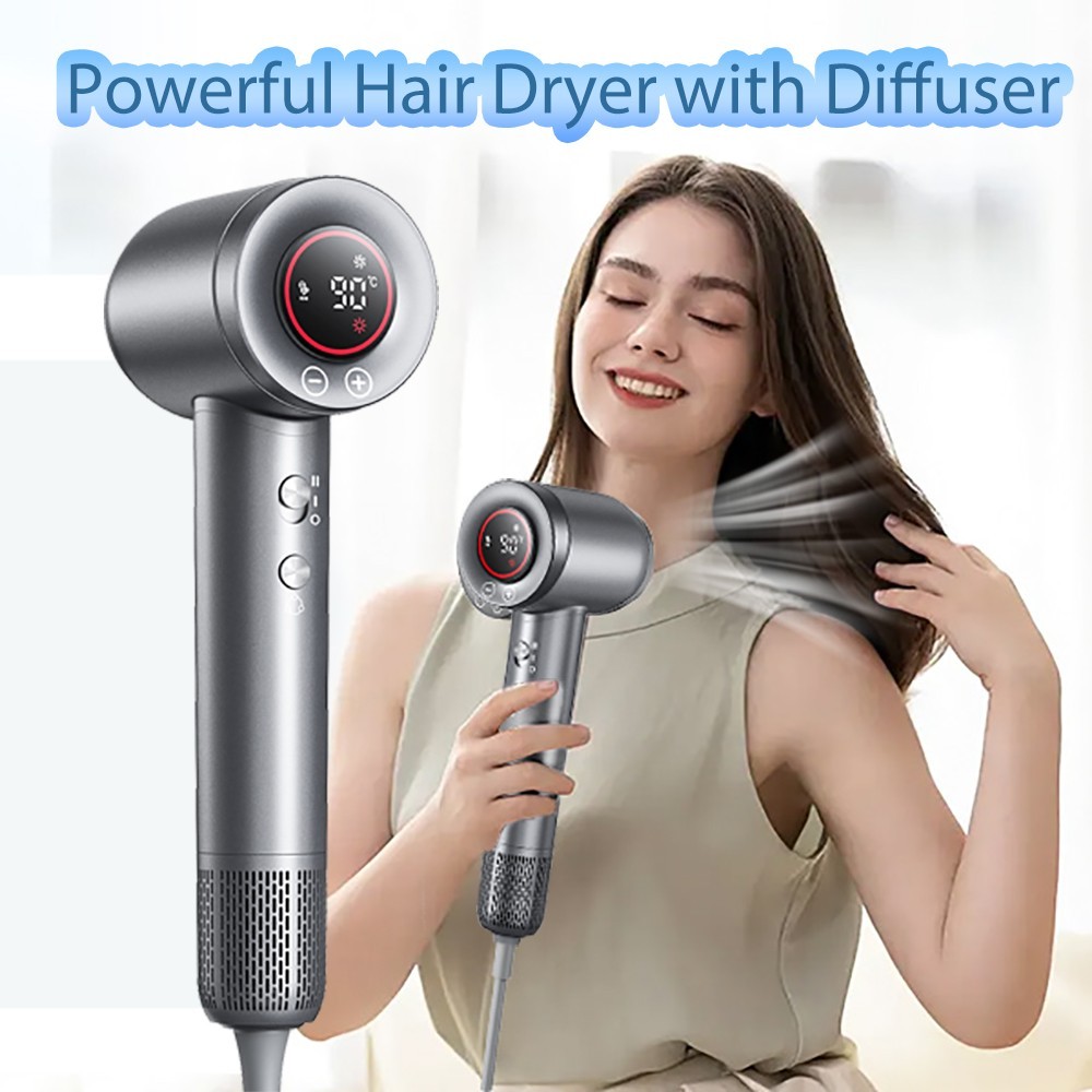 Professional Ionic Hair Dryer - Fast Drying Salon Blow Dryer Quiet & Lightweight
