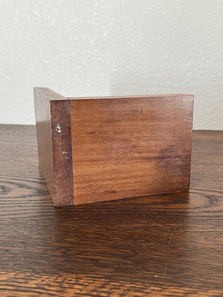 Monkey Bookend Hand Carved Solid Wood Bookend Vintage