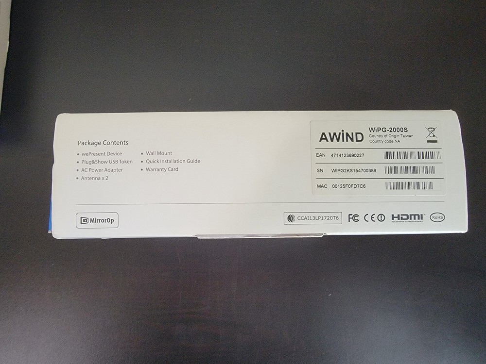 WePresent WIPG2000S Wireless Presentation System HDMI VGA Screen Share