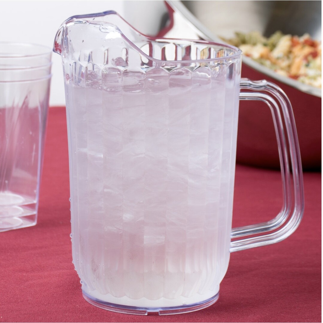 32 oz or 60 oz Clear SAN Plastic Water Pitcher BPA free