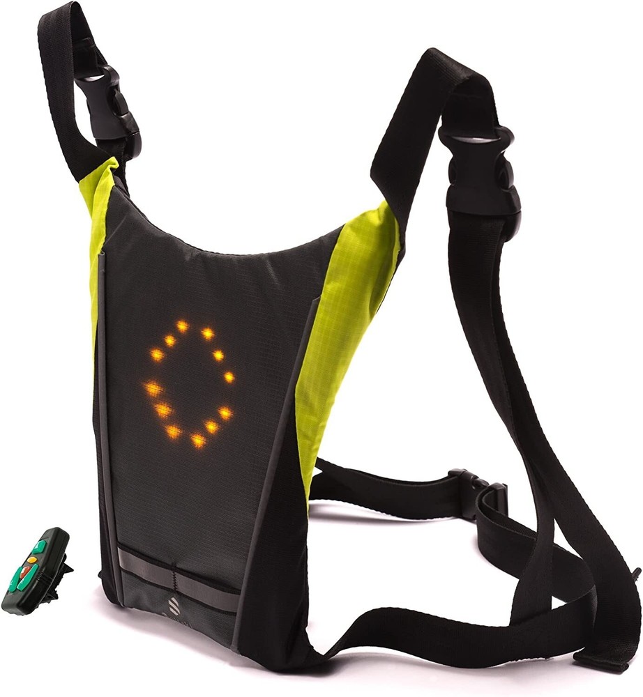 High Visibility Reflective Safety Vest Adjustable LED Remote Control USB charge
