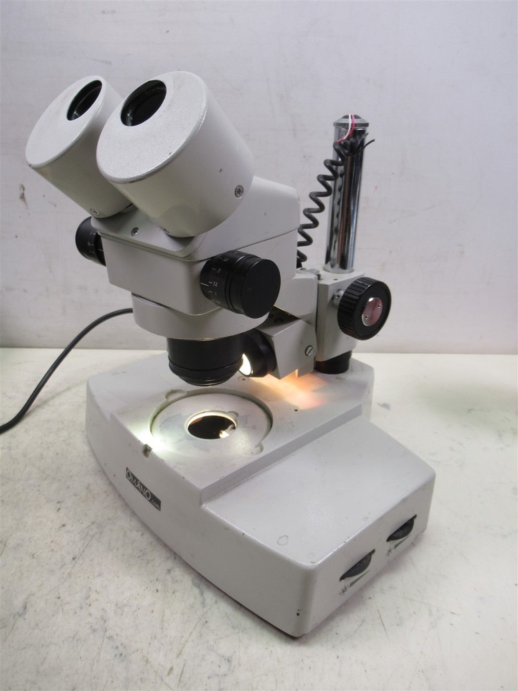 Omano Binocular Stereo Microscope with Boom Stand and Light Source