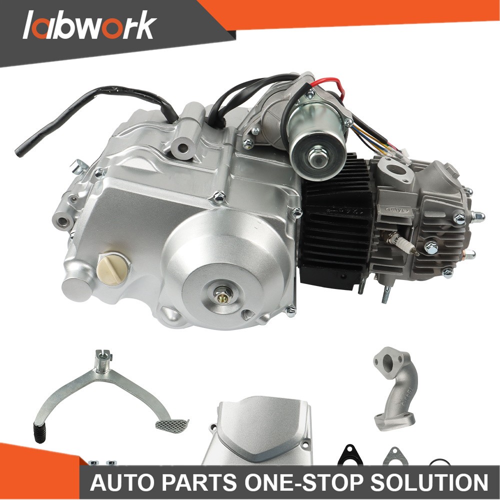 Labwork 125CC 4-Stroke Engine Motor Semi-Auto Electric Start Reverse For ATV