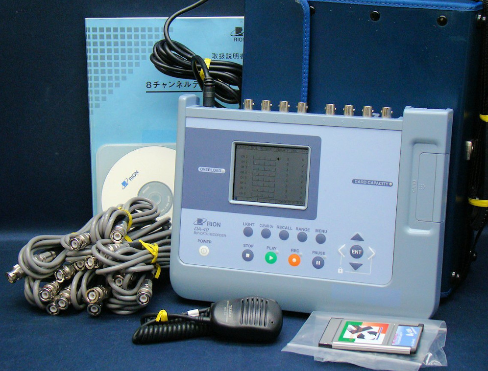 RION DA-40 8ch Data Recorder DA40 Operation Checked Used JP