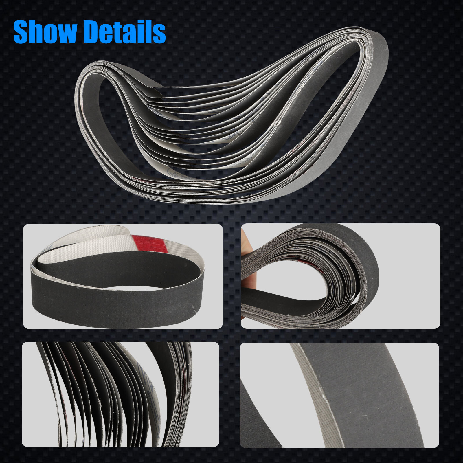 15Pcs 1x30inch Sanding Belt 600 800 1000 Grit Polishing Sander Belts Sandpaper