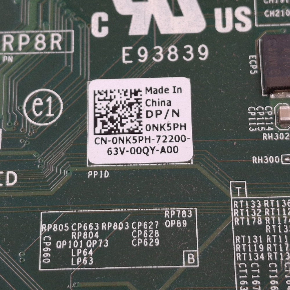 Dell Precision Motherboard DP/N 0NK5PH w/Intel CPU Processor E5-2620V3