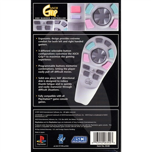 Playstation ASCII GRIP one-handed controller (For Sony Playstation 1)