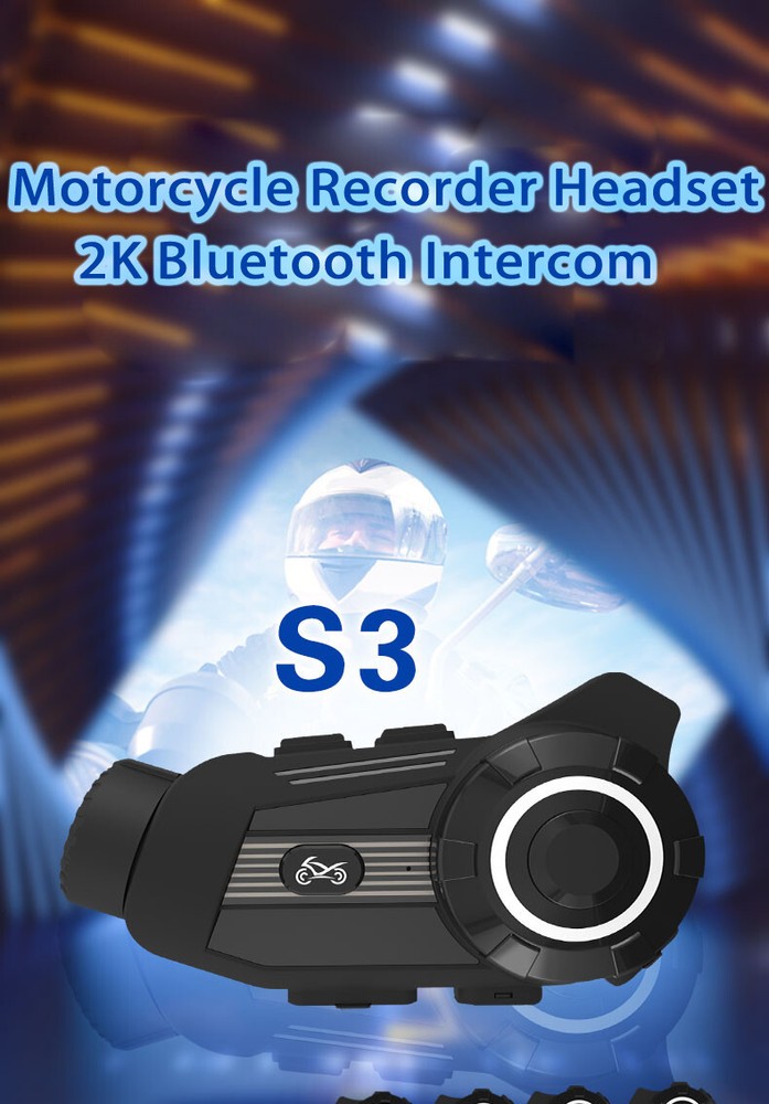 Pro Bluetooth Motorcycle Camera+Helmet Headset Intercom